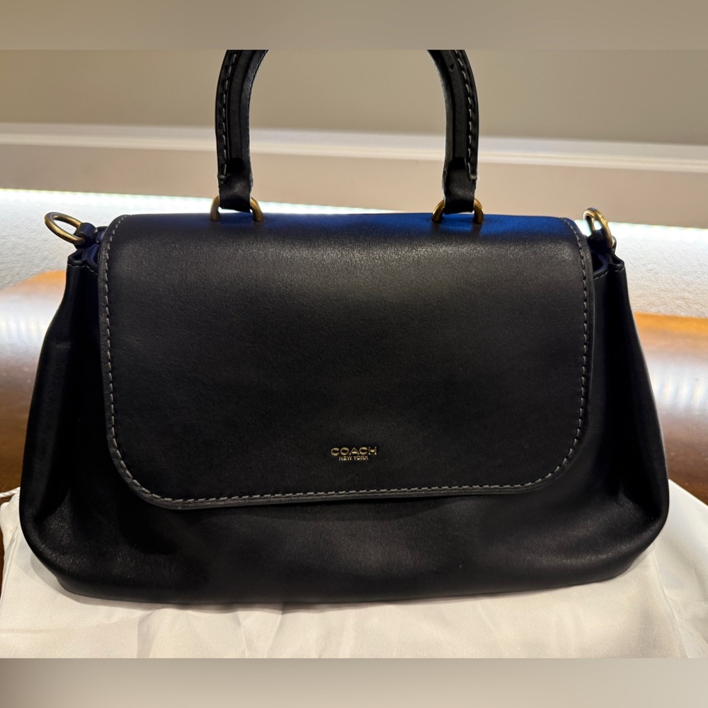 Coach Slouchy Rogue Black Crossbody Bag